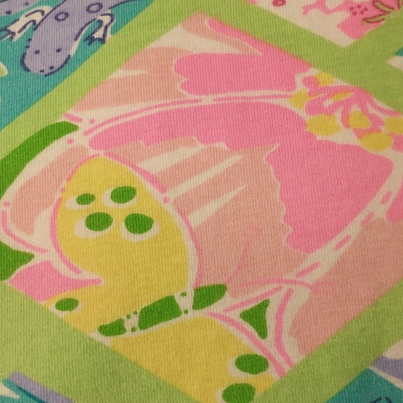 Lilly Pulitzer Cotton Wrap Midi Dress Bright Colorful Print Comfortable Stretch - Picture 12 of 12